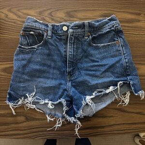 Abercrombie & Fitch Classic Blue High-Rise Shorts